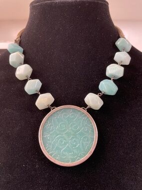 Retired Silpada Blue Quartzite and Sterling Necklace